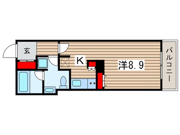 アリーム稲毛海岸の物件間取画像